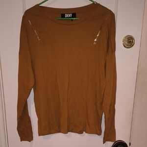 DKNY | Brown Long Sleeve Top